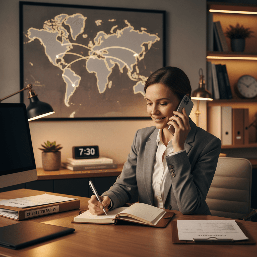 Travel concierge providing after-hours assistance